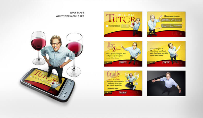 Wolf Blass Wine Tutor mobile app